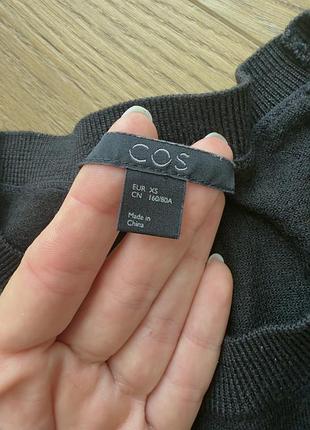 Базовий чорний джемпер cos / тонкий светр cos
