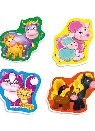 Детские пазлы baby puzzle "мама и малыш" vladi toys vt1106-97