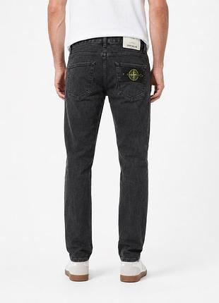 Stone island washed denim jeans w30 l34 — чоловічі темно-сірі джинси