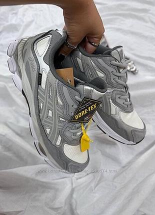 Р.41-46 кросівки asics gel-nyc grey silver gore-tex, термо артикул 0956