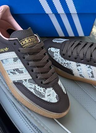 Adidas spezial brown lace pink
