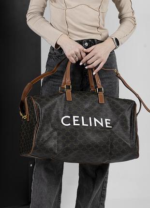 Дорожня сумка celine коричнева