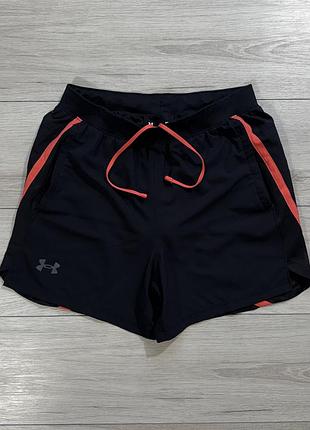 Черные спортивные шорты андер армор under armour launch 7" shorts, m, оригинал