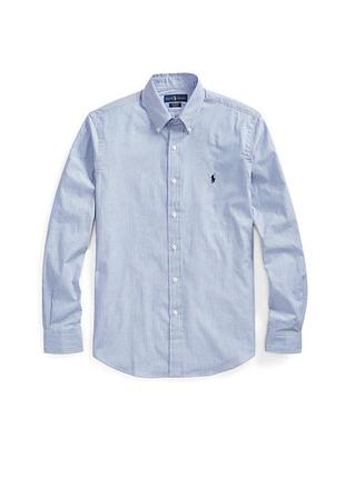 Полосатая мужская рубашка polo ralph lauren shirt rl boss ysl lv original xxl(2xl)-3xl loro ea7