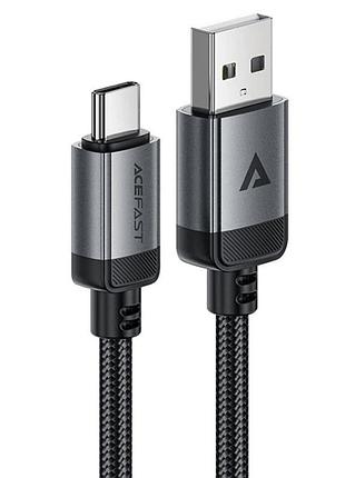 Дата кабель acefast c20-04 usb to type-c 3a (1.2m) black