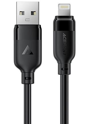 Дата кабель acefast c16-02 usb to lightning 2.4a (1.2m) black
