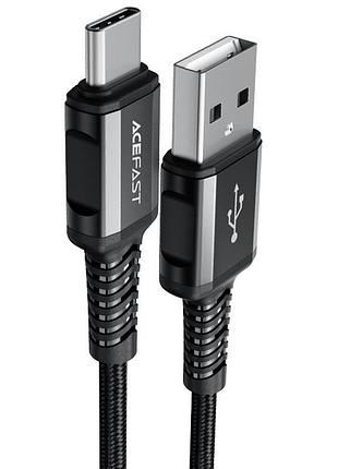 Дата кабель acefast c1-04 usb to type-c 3a (1.2m) black