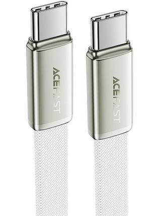 Дата кабель acefast c24-03 type-c to type-c 60w (1.2m) white