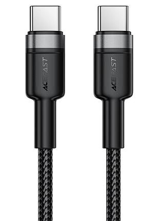Дата кабель acefast c22-03 type-c to type-c 60w (1.2m) black