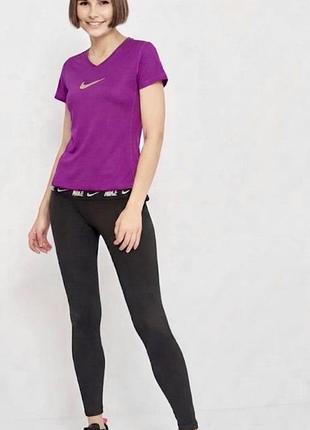 Жіночий спортивний костюм футболка і легінси nike dri-fit (оригінал)