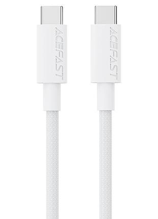Дата кабель acefast c18-03 type-c to type-c 60w (1.2m) white