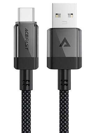 Дата кабель acefast c12-04 usb to type-c 3a (1.2m) black