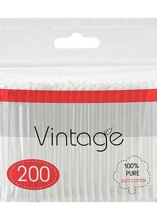 Ватные палочки 200шт (пакет) тм vintage