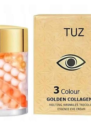 Крем навколо очей 18 65г 3 colour golden collagen тм tuz