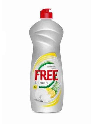 Гель для мытья посуды 1л лимон тм free