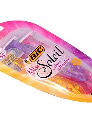 Однор. станок bic 3 miss soleil для гоління (4шт.в бл.) тм bic
