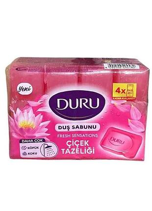 Мыло fresh sensations экопак цветочное облако 4х150г тм duru