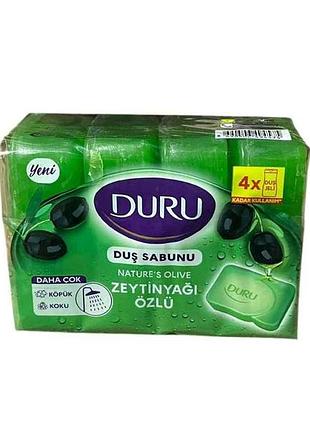 Туалетне мило natural екопак екстракт оливи 4х150г тм duru