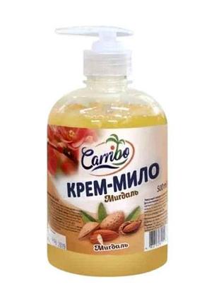 Крем-мыло жидкое 500мл миндаль дозатор тм carribo