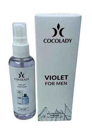 Парфюмированная вода для мужчин 100мл violet for men (lanvin eclat darpege home) тм cocolady