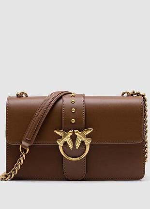 💎 pinko love classic icon simply brown/gold