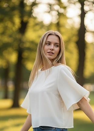 ✨ укорочена блуза zara woman
🌿 легка класика