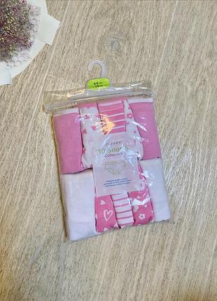 Набір дитячих трусиків-шортів (хіпстери) для дівчинки primark 110 см упаковка 10 штук