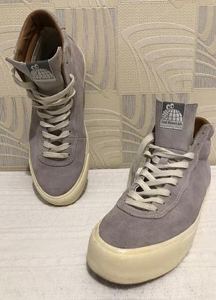 👟 високі замшеві кеди last resort ab vm001 hi suede fog grey розмір 43 (28 см) оригінал