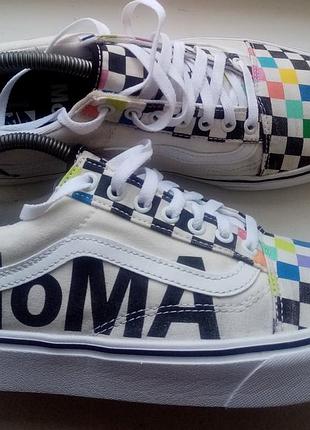 Мужские низкие кеды коллаборация vans /moma (оригинал)