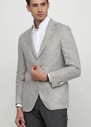 Massimo dutti лляний блейзер