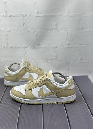 Чоловічі шкіряні кросівки nike dunk low retro