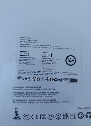 Планшет teclast t60 plus 6/128 4