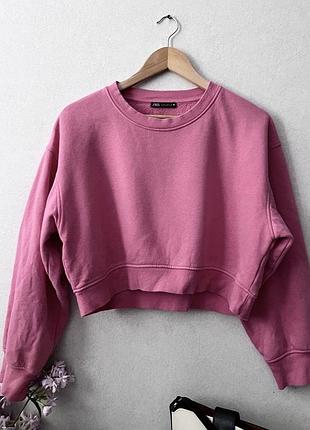Вкорочений світшот zara