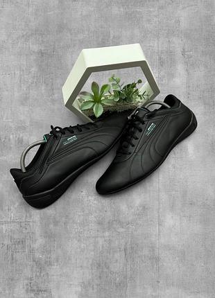 Кросівки puma mercedes amg petronas оригінал чорні чоловічі шкіряні кросівки пума мерседес