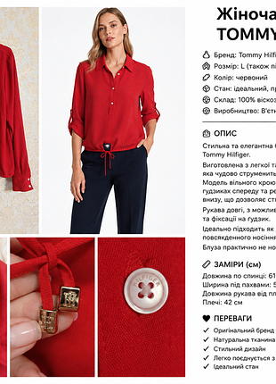 Жіноча блузка tommy hilfiger