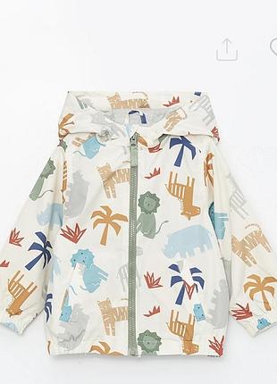Куртка-вітровка дощовик lc waikiki (lcw kids) з капюшоном, р. 98-104 (3-4 роки)