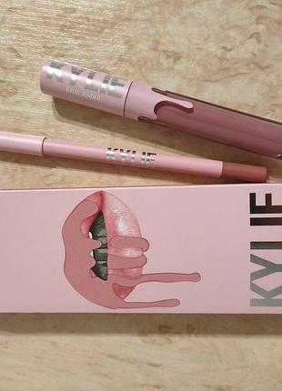 Набор для губ блеск и карандаш velvet kylie jenner cosmetics 705