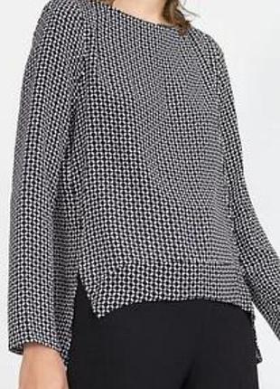 Блуза zara р.s пог 46 вискоза