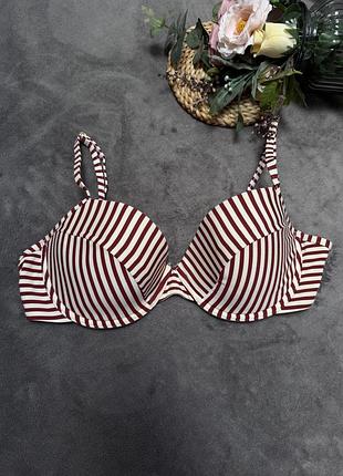 Верх від купальника на кісточках на поролоні в смужку 80d