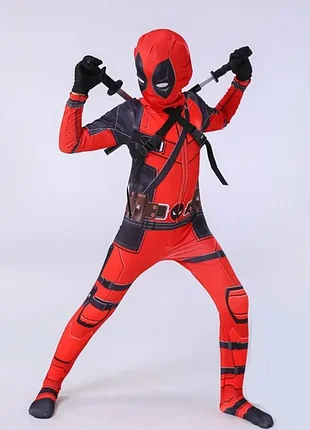 Детский карнавальный маскарадный костюм косплей cosplay дэдпул deadpool marvel halloween хэллоуин новогодний 10-11  лет