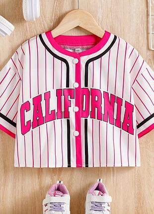 Яркая рубашка pink california