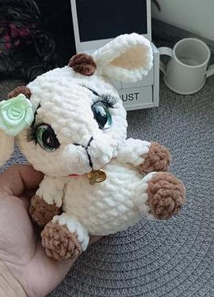 Игрушка козочка вязаная