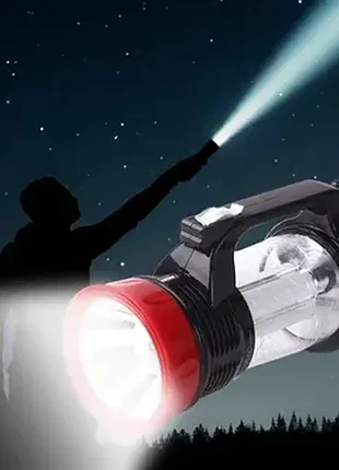 Кемпинговый фонарь yajia yj-5856t, с солнечной панелью, 1300 маг