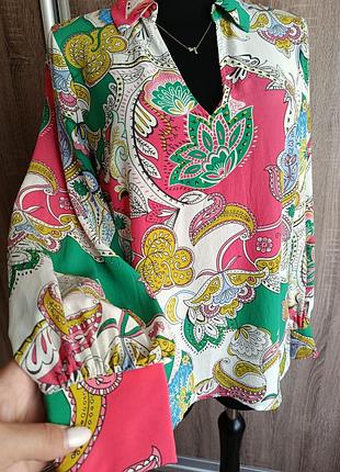 Жіноча шовкова блуза boden uk12 silk  сорочка 100% шовк