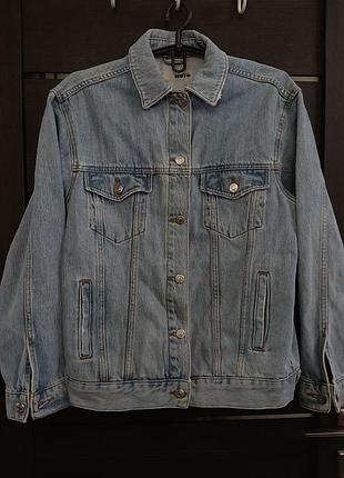 Женская джинсовая куртка topshop moto