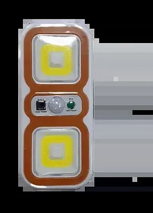 Аккумуляторный светильник remote controlled light cobх2, с пультом дистанционного управления оранжевый
