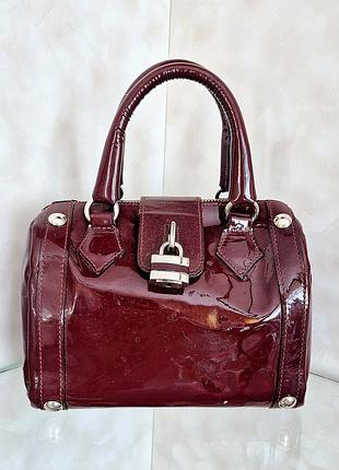 Сумка russell&bromley лакова бордова