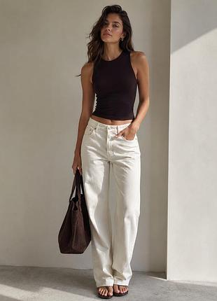 Коричневая майка asos