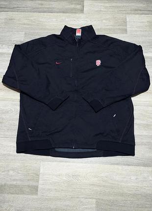 Чоловіча чорна вітровка nike team, розмір xxl.