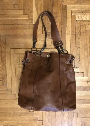 Шкіряна сумка massimo dutti